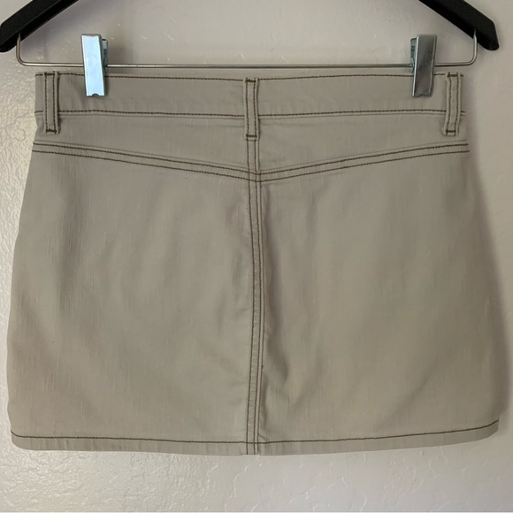 Rampage Heart Moon Stars Khaki Mini Skirt - Size 2 - Picture 2 of 6